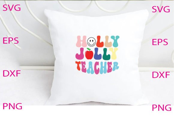 Holly Jolly Teacher Graphics for Crafts & Web