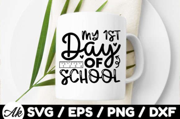 My 1st Day of School Svg: Graphics for Crafts