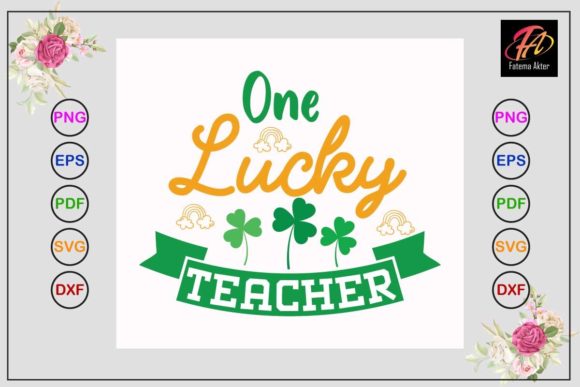 One-Lucky-Teacher SVG: Graphics for Crafts