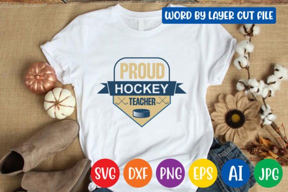 Proud Hockey Teacher SVG: Graphics for Crafts