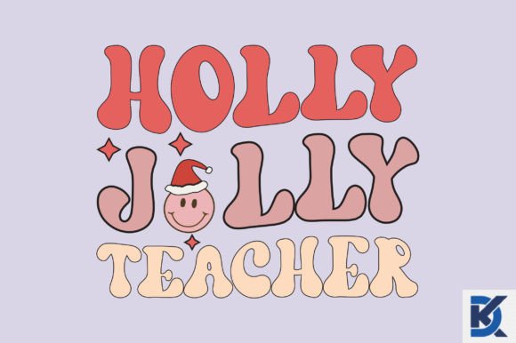 Retro Holly Jolly Graphics for Crafts