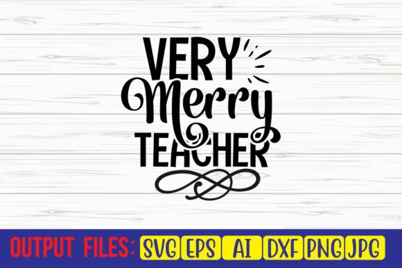 Review: Very Merry Teacher SVG Cut File for Embroidery