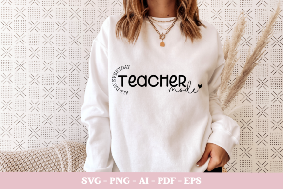 Teacher Mode Svg: Crafts & Graphics