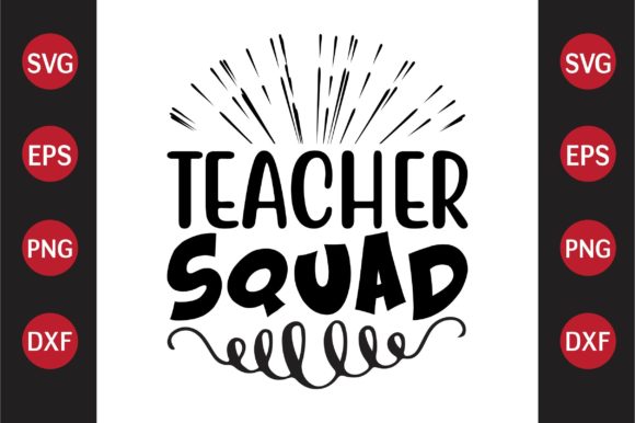 Teacher Squad Graphics for Crafts Branding