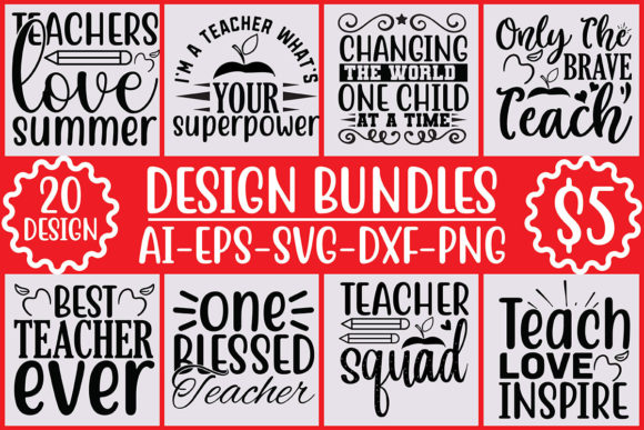 Teacher’s SVG Bundle: Graphics for Crafts
